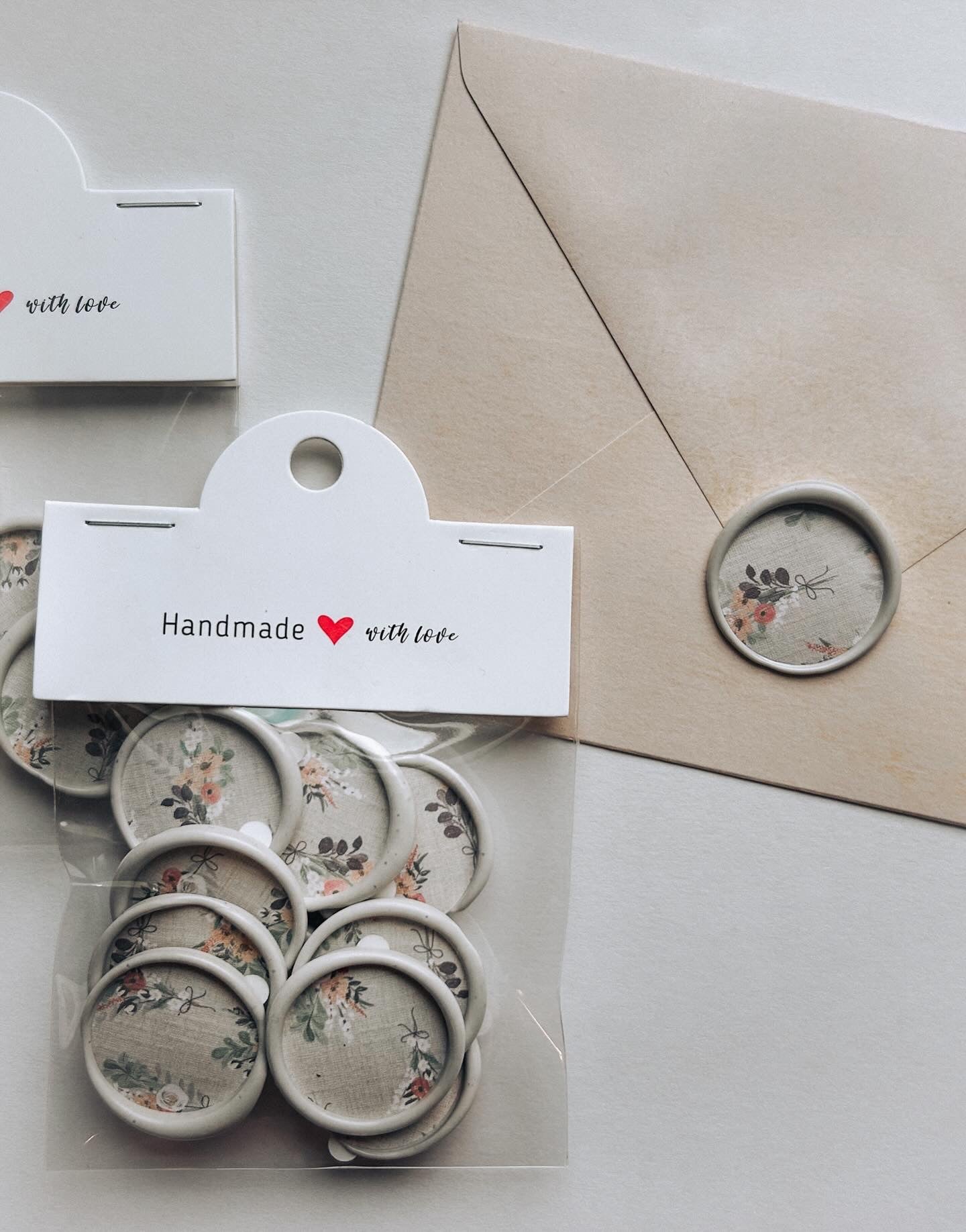 Floral print wax seal