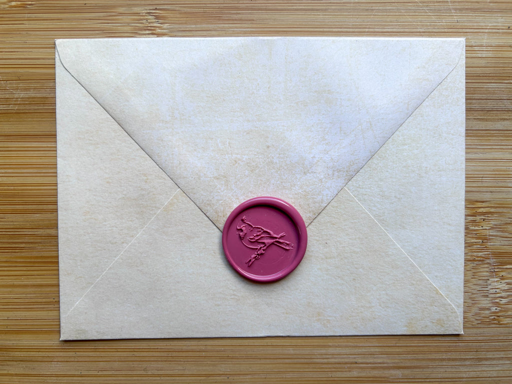 Red cardinal wax seal